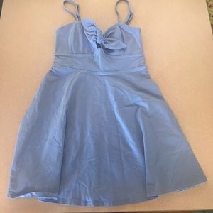 Forever 21 blue bow mini dress